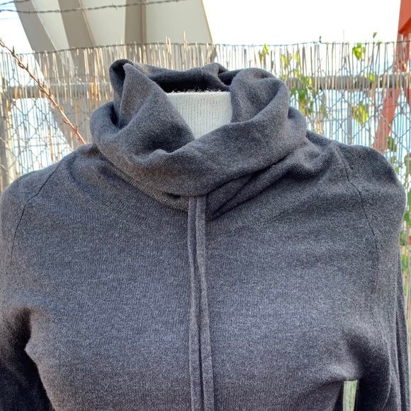 Gray Eddie Bauer Cowl Neck Sweater - Picture 2 of 5